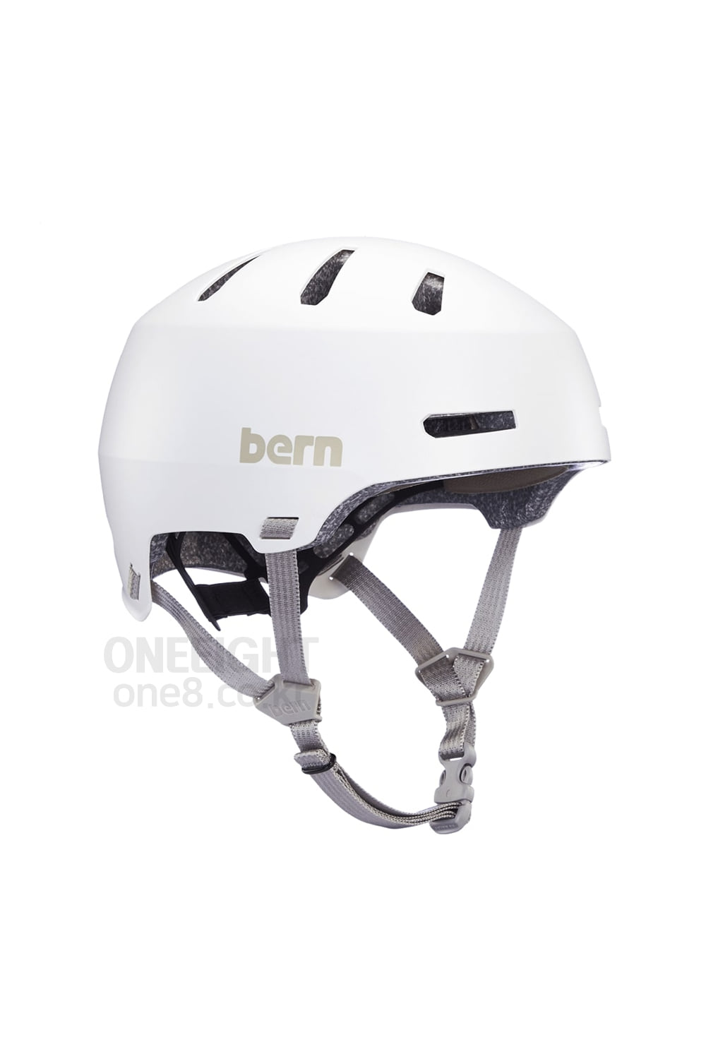 2122 번/베른 헬멧 마콘 2.0 2122 BERN_MACON 2.0_MATTE WHITE W/GREY LINER (귀마개없는모델)_DFBE109WH