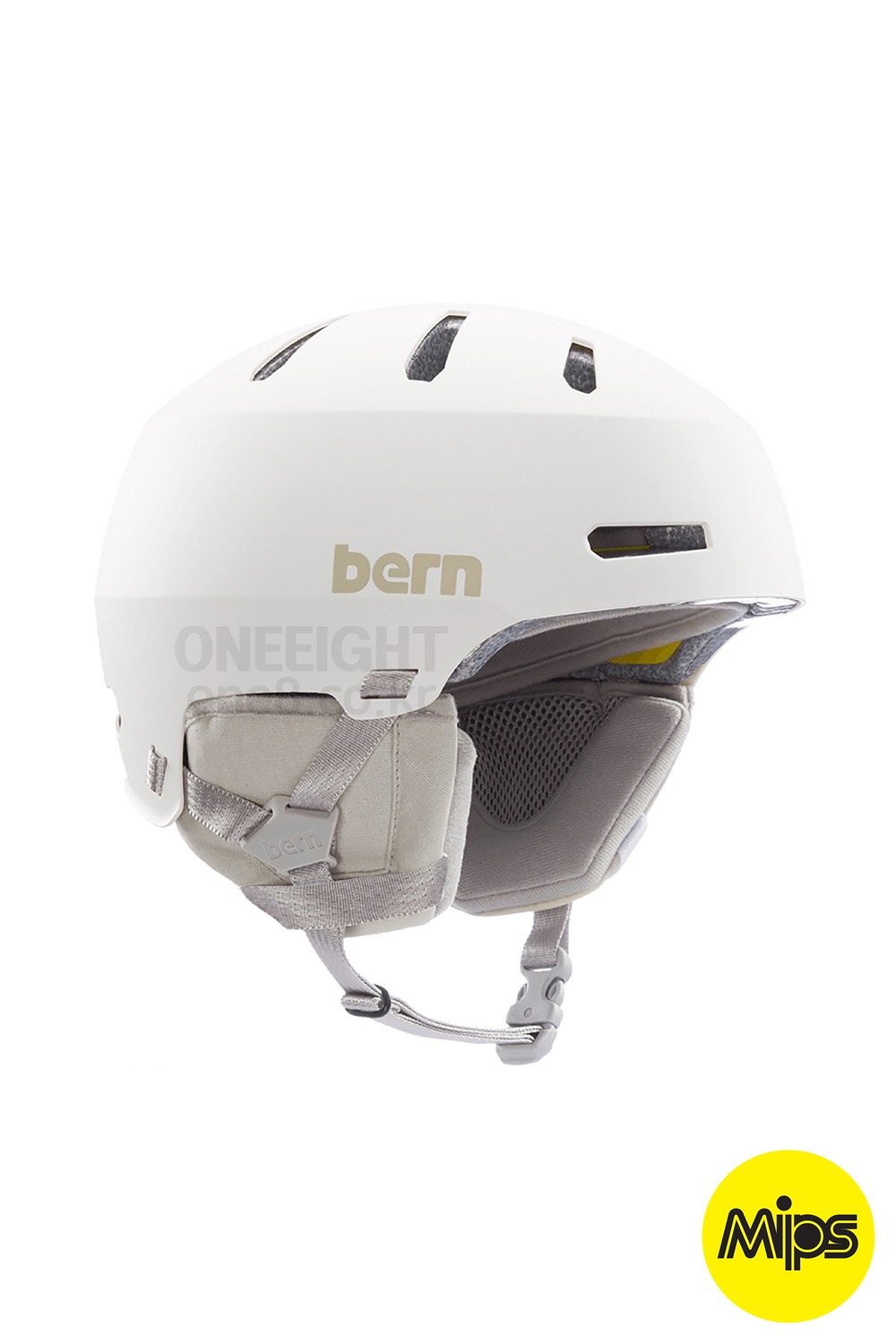 2122 번/베른 헬멧 마콘 2.0 밉스 2122 BERN_MACON 2.0_MATTE WHITE W/GREY LINER_DFBE105WH