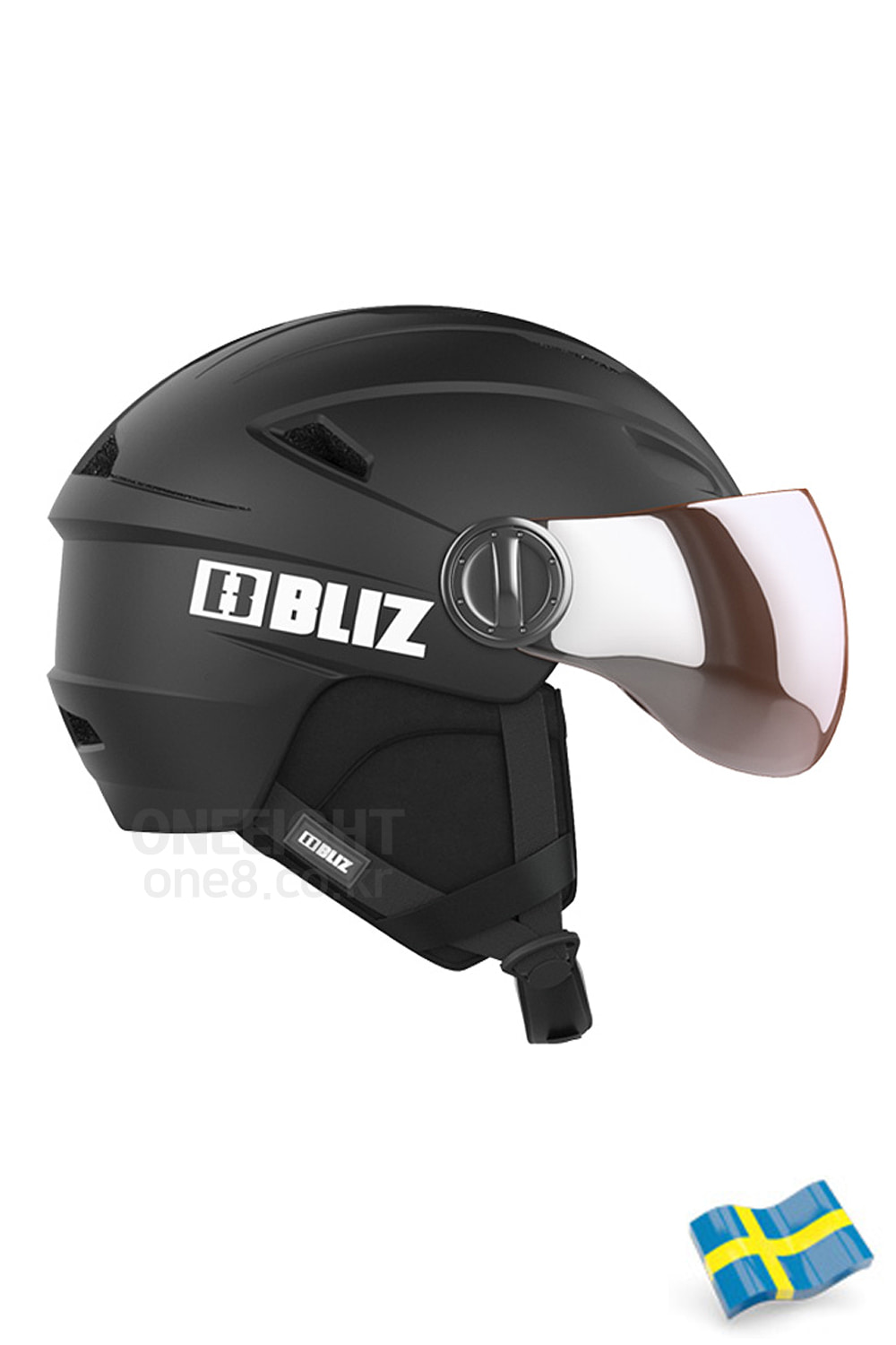블리츠 헬멧 스트라이크 바이저  2122 BLIZ STRIKE VISOR_55809-10_BLACK W WHITE LOGO_남녀공용/바이저헬멧/안경착용O_DFZB102BK